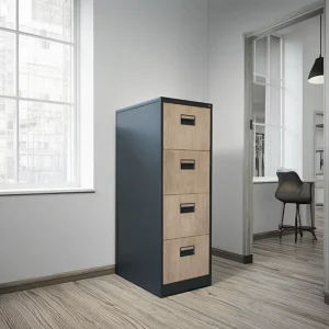 Godrej Modern 4 Drawer Fireproof Steel Commercial Office Filing Cabinet Waterproof Workshop Cupboard Home Outdoor