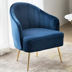 Gold Chairs Luxury Nordic Modern Velvet Metal Leather Sets Waiting Wing Home Sofa Lounge Accent Furniture Chairs Living Room
