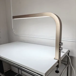 Gold L Shaped Professional Premium Desk Lamp 48w Eyelash Eyebrow Tattooing Lash Beauty Square Nail Light With Clip