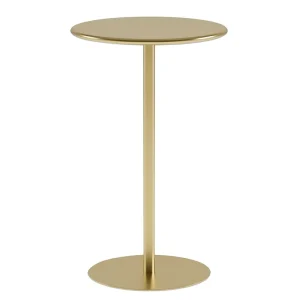 Gold Round Glass Coffee Table with Metal Bars Breakfast Bar Table for Events Bar Counter Commercial Furniture