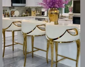 Golden Bar Chair Stools Home Furniture Dining Room
