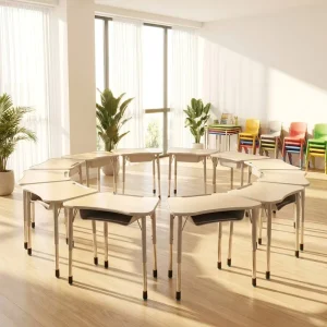 Good Quality Educational Furniture Student Desk and Chair Set for High School