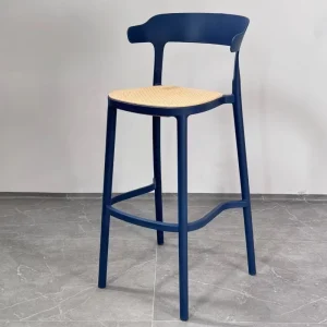 Good Quality High Plastic Bar Stool Chair Waterproof Outdoor Plastic Chairs Restaurant Bar Stool Home High Chair With Arms