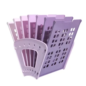 Gradient Foldable Plastic Desk Organizer Book Stand File Rack