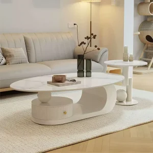Granite Slab Coffee Table for Living Room New Elliptical Coffee Table for Small Spaces Simple Granite Slab Coffee Table