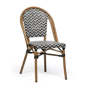 Gray Contemporary Outdoor Comfortable Fabric Dining Chairs