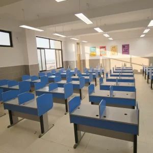 Greeland Glass Classroom Table and Chair Set for Primary and Secondary School Students 140x60x75cm