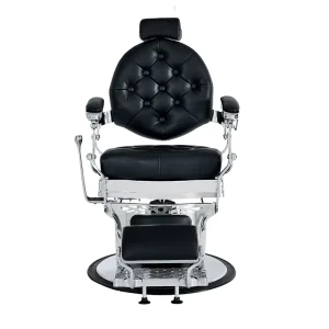 Green Luxury Barber Chair Vintage Hydraulic Recline Barber Station Chair For Men Salon Bulk Order Accept Custom Logo