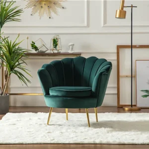 Green Velvet Seat Sectional Sofa Set for Living Room Furniture with Fabric Material for Home Warehouse Mall or Hotel