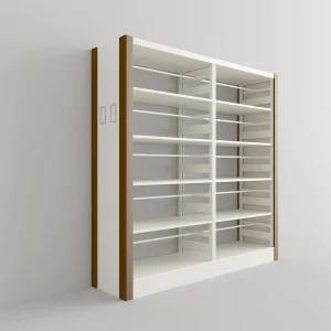Guangdong Factory Custom Large 5 Tier Metal Bookshelf Modern Design Adjustable Shelves for Home Library School