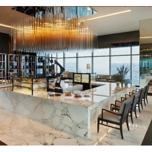 Guangdong Factory’s High Quality Modern Design Solid Wood Restaurant Furniture Sets 5 Star Hotel Furniture with OEM Options