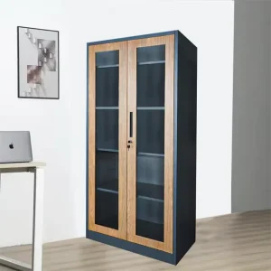 Guangzhou Factory Office Steel Instrument Glass Door Storage File Cabinet Office Furniture Filling Cabinet
