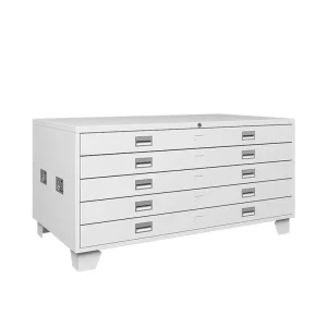 Guangzhou Manufacturer Made Modern A1 White Metal Drawer Filing Cabinet Extendable for A4 Paper Maps Home Office School Use