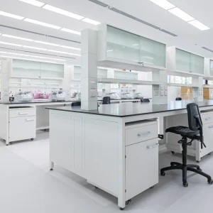H Frame Modern Lab Bench Suspension Cabinet Space Saving Anti corrosion Stainless Steel Surface School Laboratory Furniture