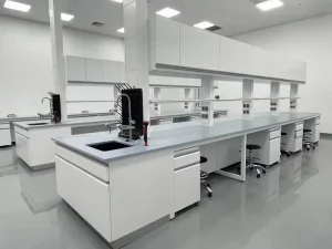 H Frame Structure Laboratory Bench Anti acid Lab Bench With PP Sink for Research Lab