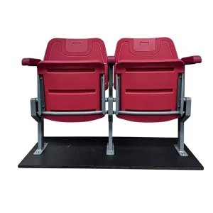 HDPE Folding Stadium Bench Flip up Chair Fixed Plastic Seating for Gyms Arenas Stadiums CS ZZB GL