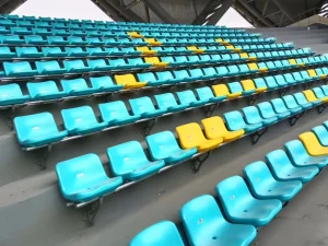 HDPE Plastic UV Resistant Plastic Stadium Chair Seats Stadium Bench Bucket Seats for Arena Seating Medium Back CS ZKBB