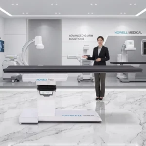 HE 608 S Interventional Radiology Table 350kg Electro Hydraulic with Joystick & Backup Control Panel Imaging Operating Table