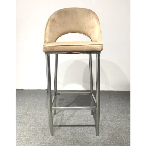 HE30 Contemporary Stainless Steel Bar Chair Stool for Bar Table and Dining Use