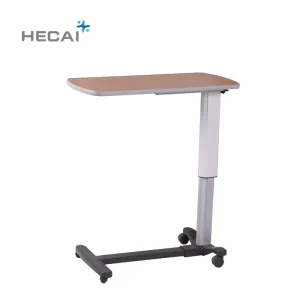 HECAI LS-MT01 Factory Abs Top Adjustable Movable Bedside Table Over Bed Table Hospital Dining Table for Hospital