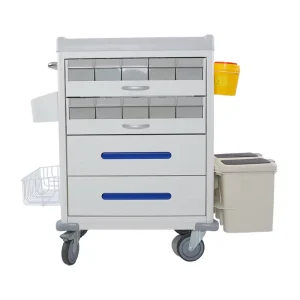 HOCHEY MEDICAL Hospital Emergency and Medicine Trolleys with Multiple Drawers Model CM 01
