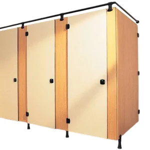 HPL Modern Waterproof Hotel Public Toilet Partition with Anti Impact and Easy Clean Features