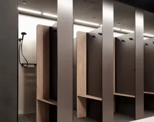 HPL Phenolic Commercial Changing Room Shower Washroom Cubicles Partitions
