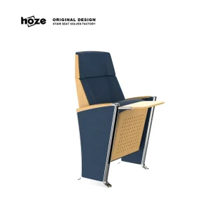 HS-1218 Modern Aluminum Alloy Auditorium Chair Ergonomic Eco-Friendly Foldable Theater Furniture for University Lecture