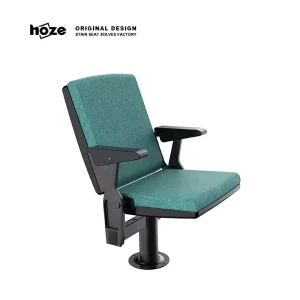 HS 4101 Custom Theater Furniture Modern Design Foldable Auditorium Chairs Premium Aluminum Alloy Legs Eco Friendly Durable