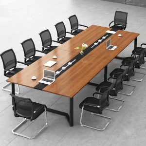 HYZ 02 Wooden Office Furniture Meeting Desk Conference Room Tables and Chairs Modern Conference Table Office Meeting Table