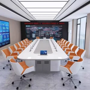 HYZ 76 Office Furniture Desk Made in China Office Meeting Room Conference Tables and Chairs Set Meeting Table Conference Table