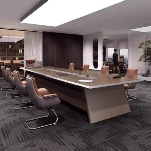 HYZ91 66 Modern Commercial Wooden Conference Meeting Room Table Office Furniture with Panel Wood Style Stout for Schools