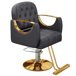 Hair Salon Chair Barber Chair Contemporary Professional Adjustable Rotating Genuine Leather Executive Chair for Office Use