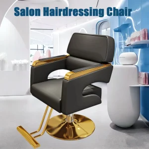 Hair Salon Chair Barber Shop Chair Salon Specific Simple Haircut Seat Foldable Perming and Dyeing Chair