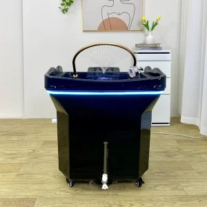 Hair Salon Head Spa Bed Portable Shampoo Sink Bowl Mobile Hair Wash Basin With 60L Water Tank
