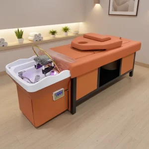 Hair Salon Shampoo Bed with Sink Washing Hair Salon Spa Head Therapy Shampoo Bed