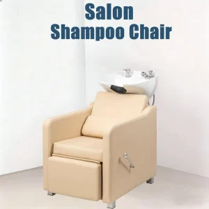 Hair Salon Shampooing Chair Semi Reclining Chair for Shampooing Hair High End Water Filling Chair for Hair Salon