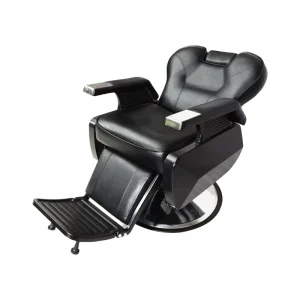 Hair Salon Styling Chair Influencer Style Barber Chair Metal Lift and Tilt Lies Flat Luxury Light Feel