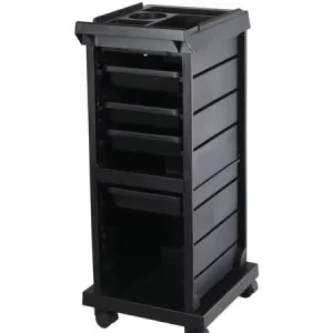 Hair Salon Trolley 4 Removable Trays + 2 Drawers & Large Compartment