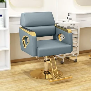 Hair Styling Chair with Simple and Fashionable Retro Style Adjustable Height and Rotating Hair Styling Chair