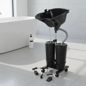 Hair Wash Basin Portable Plastic Shampoo Unit with Electric Pump for Hair Salon