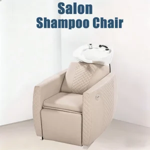 Hairdressing Shower Bed Specialized Electric Elevating Leg Massage Head Therapy Hair Washing Bed for Hair Salons