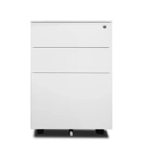 Halfmoon Handle Steel Grey File Cabinet