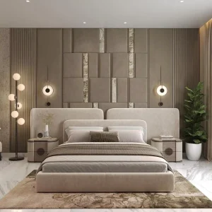 Hampton Inn Scenic Scheme Hotel Furniture for Guest Room Modern Design Bedroom Sets Furniture Hotel