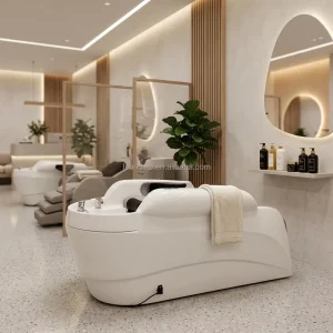 Head Spa Bed Hair Salon Washing Chair Electric Massage Shampoo Chair With Head Therapy