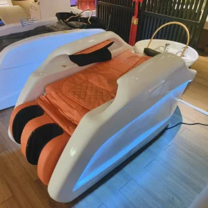 Head Spa Shampoo Chair 3D Full Body Massage Shampoo Bed & Chair with Water Circulation and Adjustable Footrest