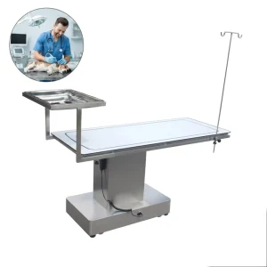 Heavy Duty Adjustable Veterinary Operating Table Stainless Steel Electric Pet Surgery Table for Animal Hospital