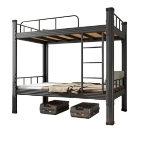 Heavy Duty Cold Rolled Steel Double Deck Bunk Bed Guardrails for Hotel Dorm Use Full Twin Queen King Sizes