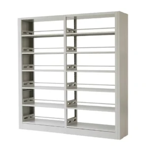 Heavy Duty Double Sided Metal Library Bookshelves Modern Iron Modular Bookcases School Hospital Bedroom Supermarket Furniture