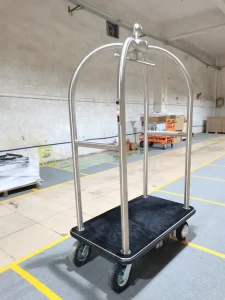 Heavy Duty Electric Luggage Cart 300KG Capacity 30KM Battery Range for Hotel Use